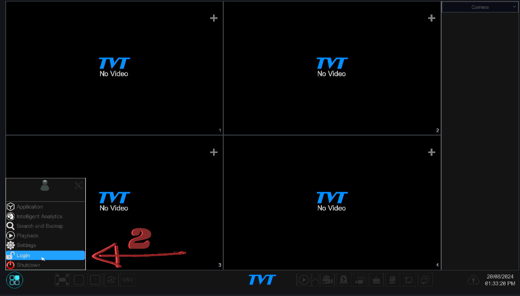 آموزش ریست پسورد DVR تی وی تی TVT